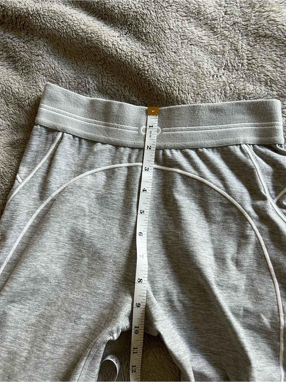 Alo Yoga Alosoft Heart Throb 7/8 High Waist Legging Light Grey Small